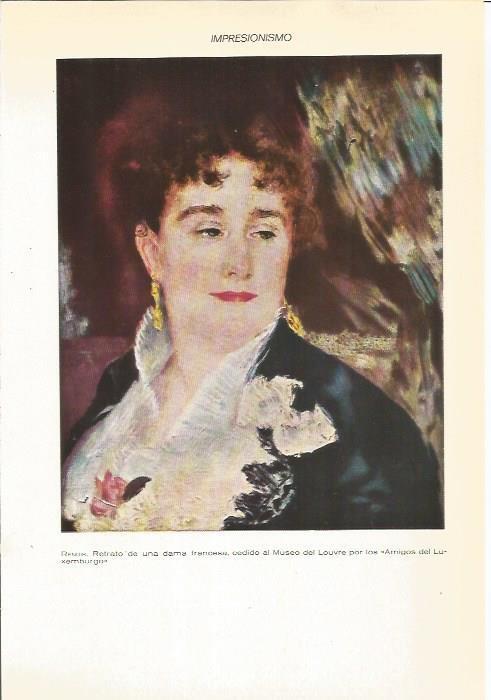 LAMINA 22316: Retrato de una dama francesa, por Renoir