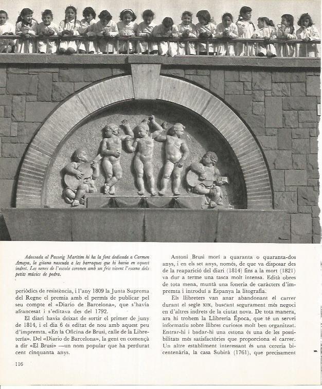 LAMINA 22050: Barcelona. Fuente de Carmen Amaya