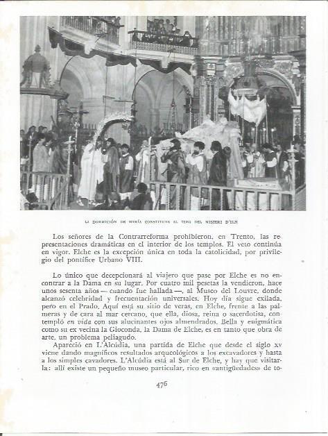 LAMINA 21984: La Dormicion de Maria del Misteri d'Elx