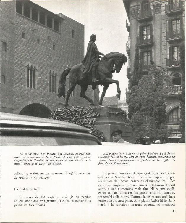 LAMINA 22015: Barcelona. Monumento a Ramon Berenguer III