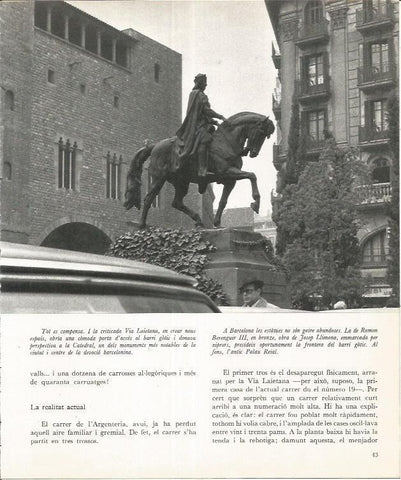 LAMINA 22015: Barcelona. Monumento a Ramon Berenguer III