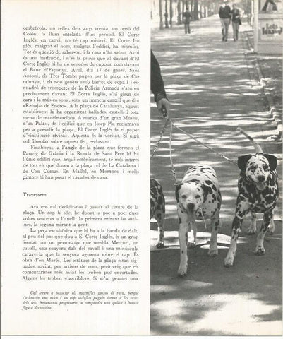 LAMINA 22132: Barcelona. Paseando perros en la Diagonal