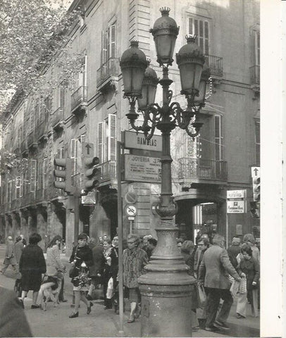 LAMINA 22072: Barcelona.  Las Ramblas esquina Puertaferrisa