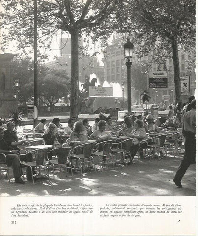 LAMINA 22096: Barcelona. Terraza en Plaza Catalunya