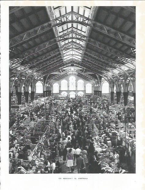LAMINA 21841: Interior del Mercado Central de Valencia