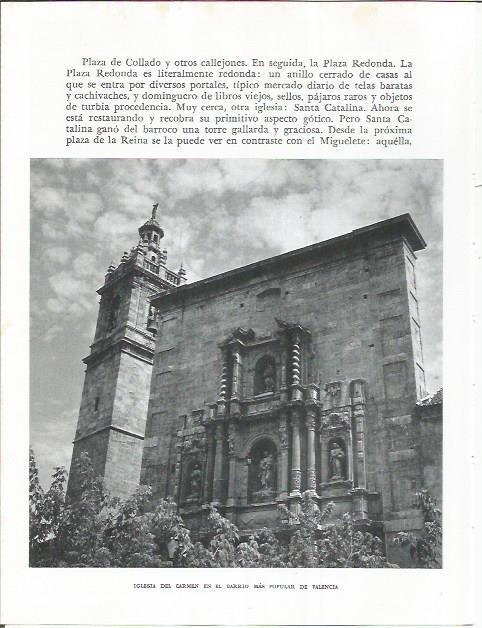 LAMINA 21839: Iglesia del Carmen en Valencia