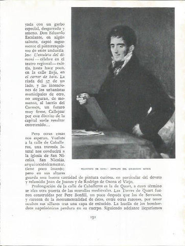 LAMINA 21837: Retrato del grabador Esteve, por Goya