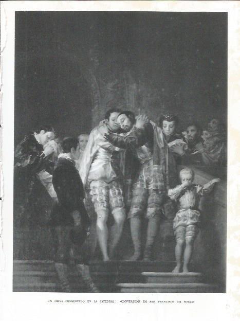 LAMINA 21825: Conversion de San Francisco de Borja, por Goya