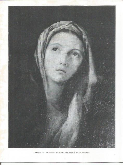LAMINA 21824: Detalle de un lienzo de Ribera