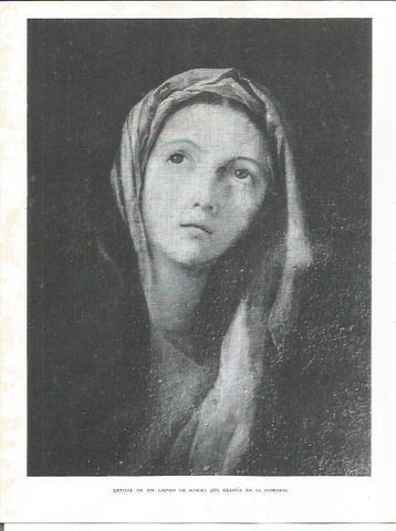 LAMINA 21824: Detalle de un lienzo de Ribera