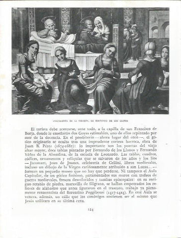 LAMINA 21823: Nacimiento de la Virgen, por Fernando de los Llanos
