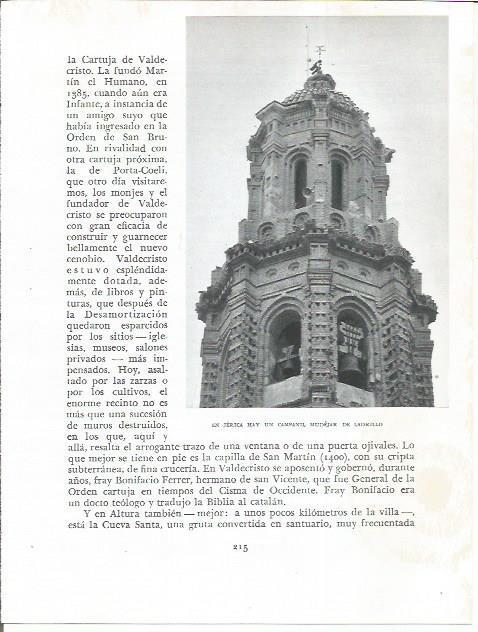 LAMINA 21867: Campanil mudejar de Jerica