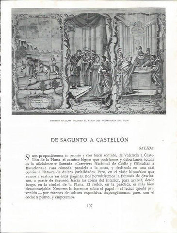 LAMINA 21859: Azulejos del atrio del Monasterio del Puig