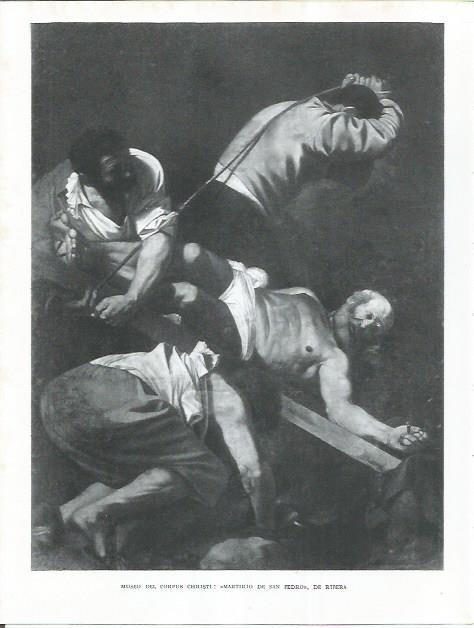 LAMINA 21848: Martirio de San Pedro, por Ribera