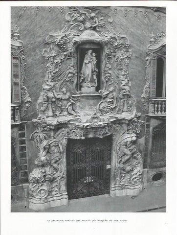 LAMINA 21845: Fachada del Palacio del Marques de Dos Aguas en Valencia