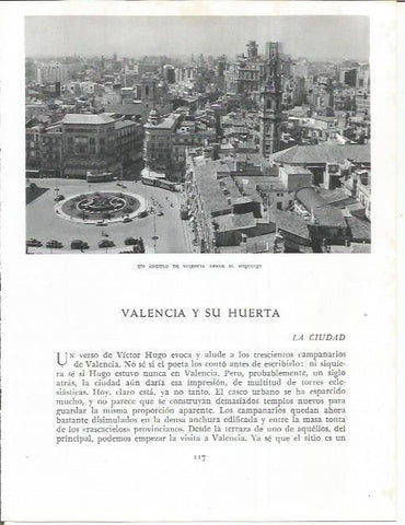 LAMINA 21820: Vista de Valencia desde el Miquelet