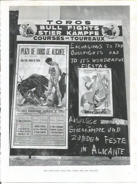 LAMINA 21810: Cartel de toros de la plaza de Alicante
