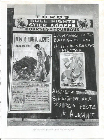 LAMINA 21810: Cartel de toros de la plaza de Alicante