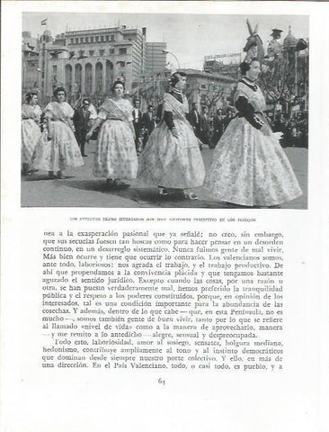 LAMINA 21795: Desfile de falleras