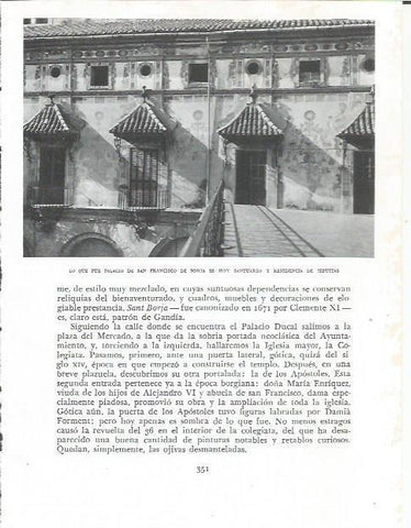 LAMINA 21930: Palacio de San Francisco de Borja