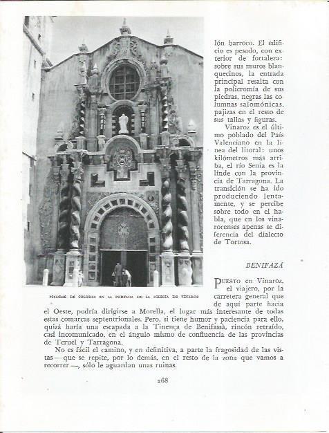 LAMINA 21892: Portada de la iglesia de Vinaroz
