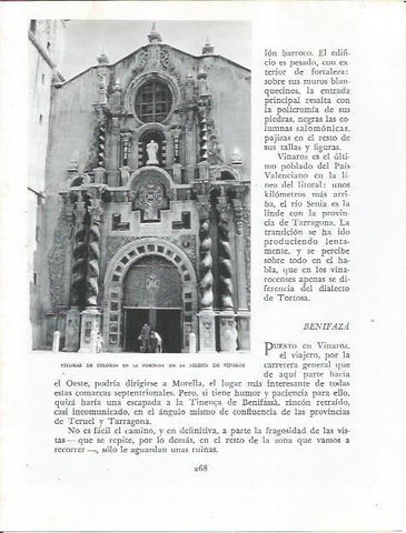 LAMINA 21892: Portada de la iglesia de Vinaroz