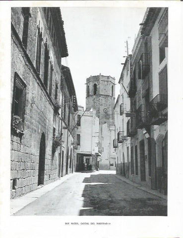 LAMINA 21894: Calle en San Mateo, Castellon