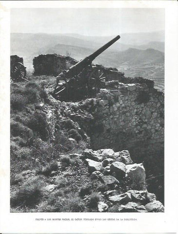 LAMINA 21901: Cañon carlista em el Maestrazgo