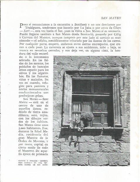 LAMINA 21895: Ventana de casa en San Mateo, Castellon