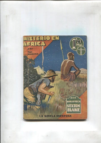 La novela aventura: Biblioteca Sexton Blake numero  033: Misterio en Africa