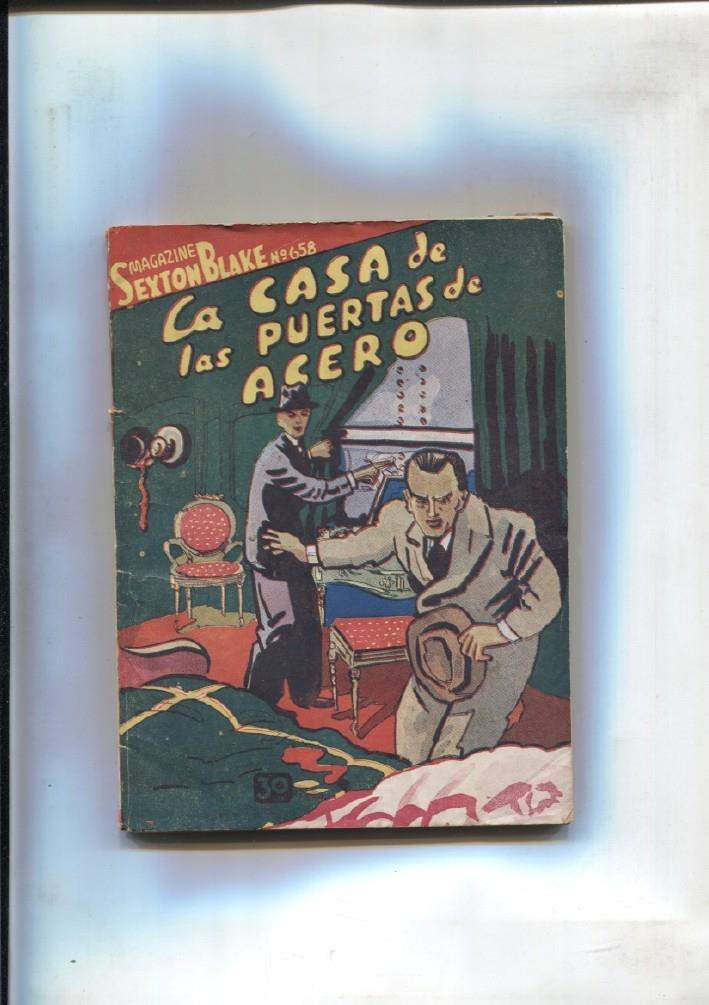 Magazine Sexton Blake numero  658: la casa de las puertas de acero