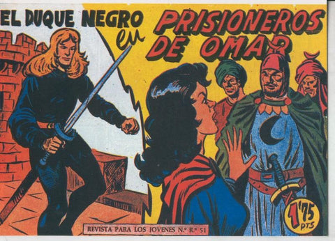 Facsimil: El Duque Negro numero 12: Prisioneros de Omar