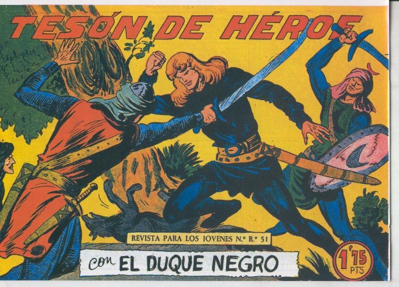Facsimil: El Duque Negro numero 15: Teson de heroe