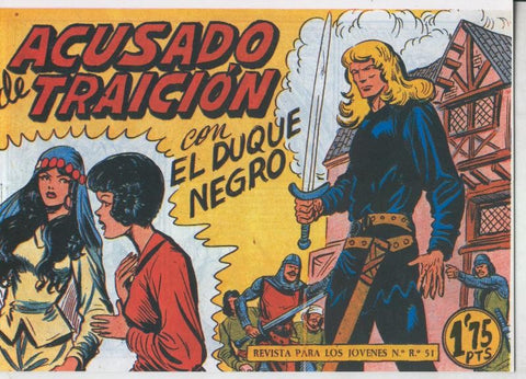 Facsimil: El Duque Negro numero 18: Acusado de traicion