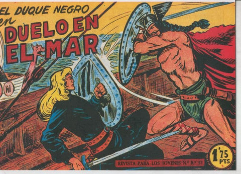 Facsimil: El Duque Negro numero 30: Duelo en el mar