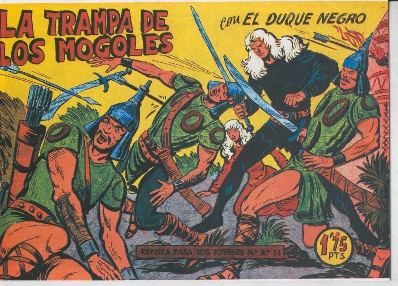Facsimil: El Duque Negro numero 40: La trampa de los Mongoles