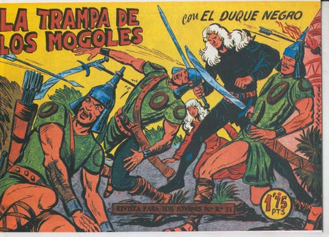 Facsimil: El Duque Negro numero 40: La trampa de los Mongoles