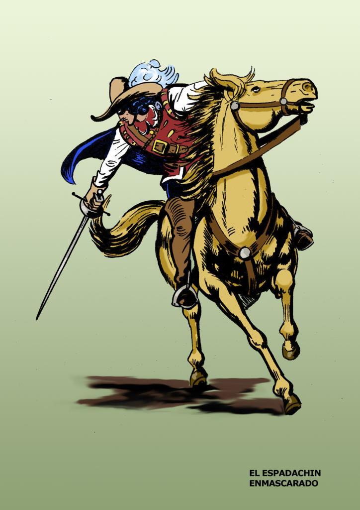 Poster DIN 4 numero 0027: El Espadachin Enmascarado, serie Clasicos Españoles