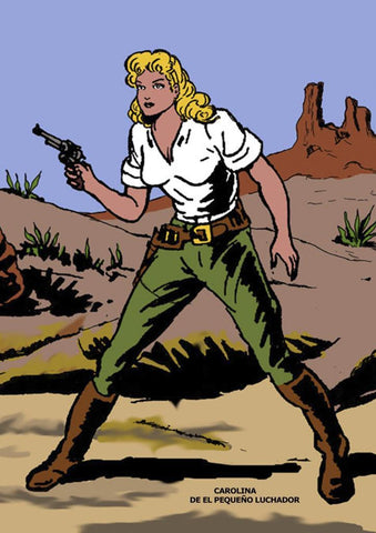 Poster DIN 4 numero 0029: Carolina novia de El Pequeño Luchador, serie Clasicos Españoles