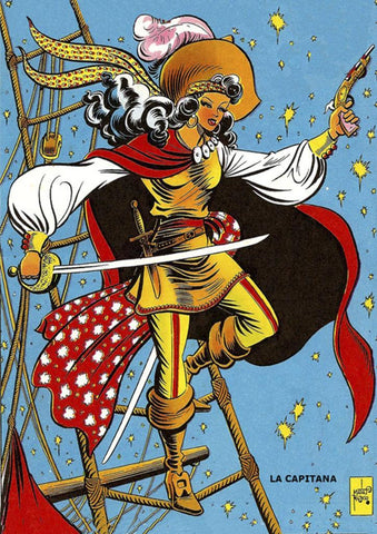 Poster DIN 4 numero 0055: La Capitana, serie Clasicos Españoles