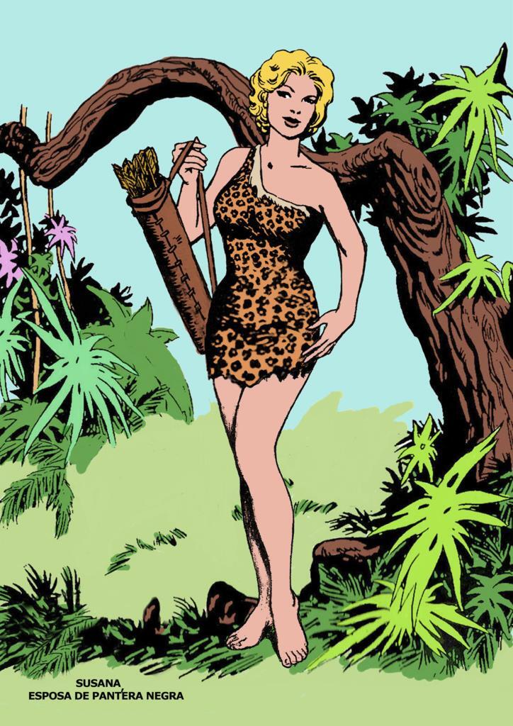 Poster DIN 4 numero 0052: Susana esposa de Pantera Negra, serie Clasicos Españoles