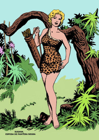Poster DIN 4 numero 0052: Susana esposa de Pantera Negra, serie Clasicos Españoles