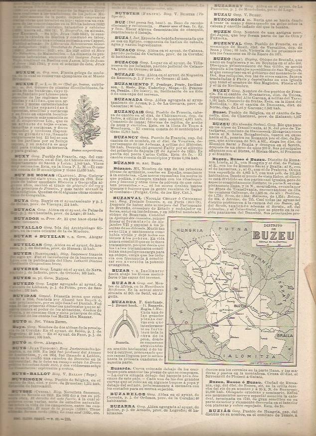 LAMINA 22909: Mapa del distrito de Buzeu, Rumania