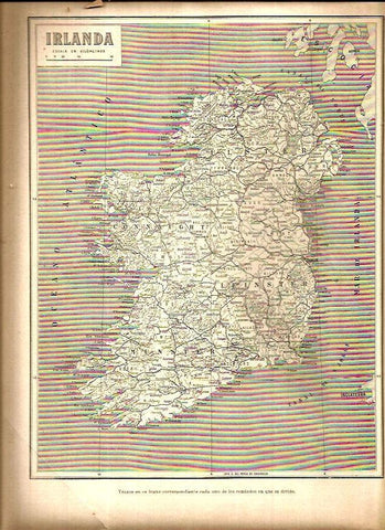 LAMINA 23243: Mapa de Irlanda