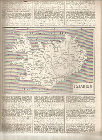 LAMINA 23239: Mapa de Islandia
