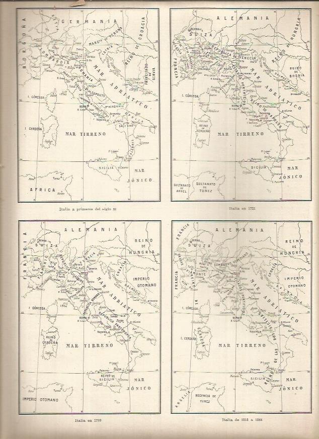 LAMINA 23238: Mapas de la historia de Italia