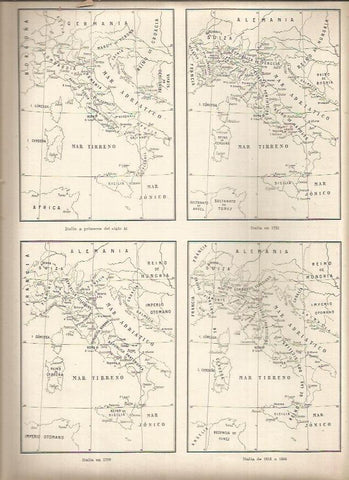 LAMINA 23238: Mapas de la historia de Italia