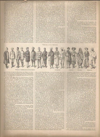 LAMINA 23253: Tipos de la India Britanica