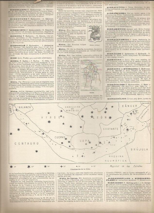 LAMINA 23282: Constelacion de la Hidra