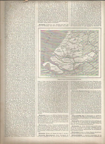 LAMINA 23274: Mapa de la provincia de Holanda meridional